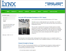 Tablet Screenshot of lynxtech.com.au